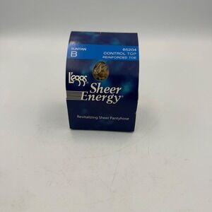 L'eggs Sheer Energy Revitalizing Pantyhose Suntan Size B Control Top 65204